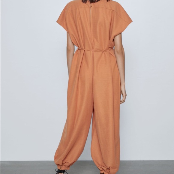 Zara Orange Jumpsuit - Picture 2 of 10